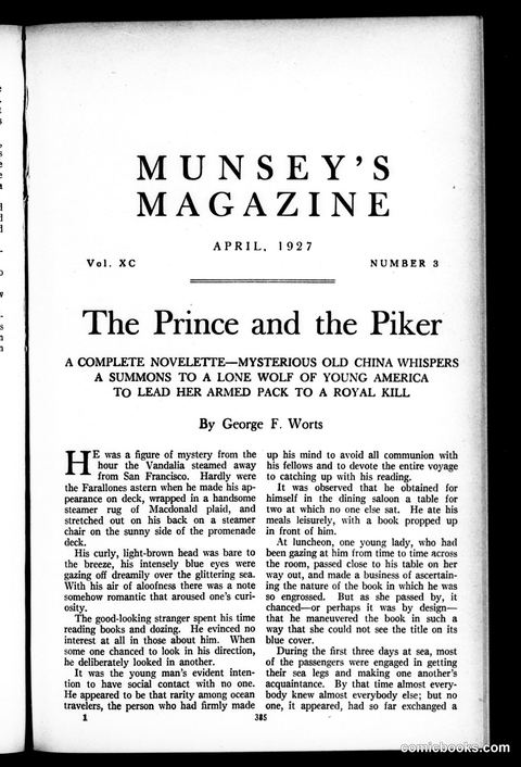 Munsey's Magazine, April 1927
