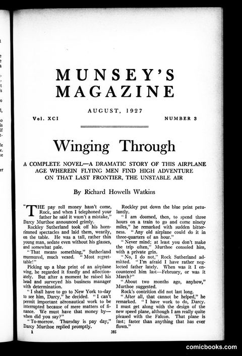 Munsey's Magazine, August 1927