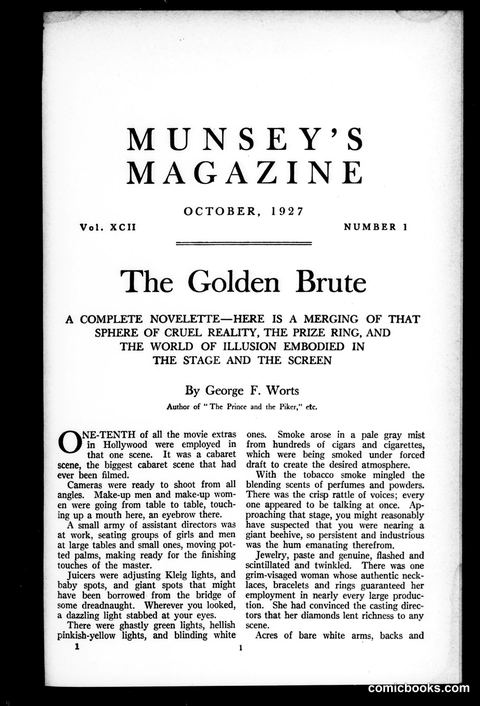 Munsey's Magazine, October 1927