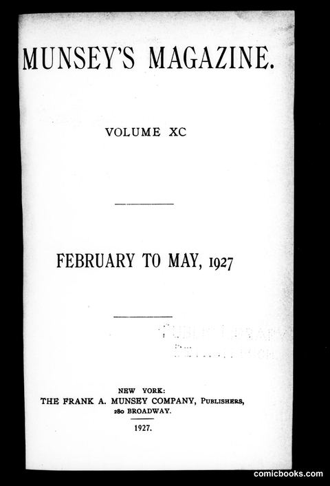 Munsey's Magazine, Volume XC