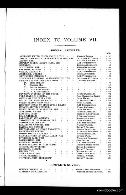 Munsey's Magazine, Volume VII (1892)