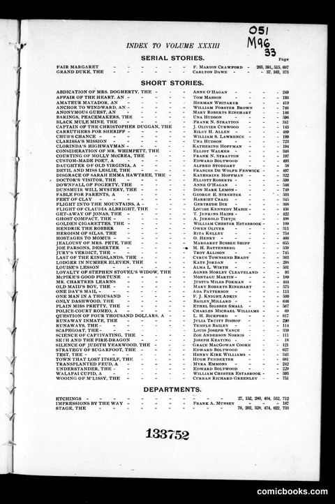 Munsey's Magazine, Volume XXXIII (1905)