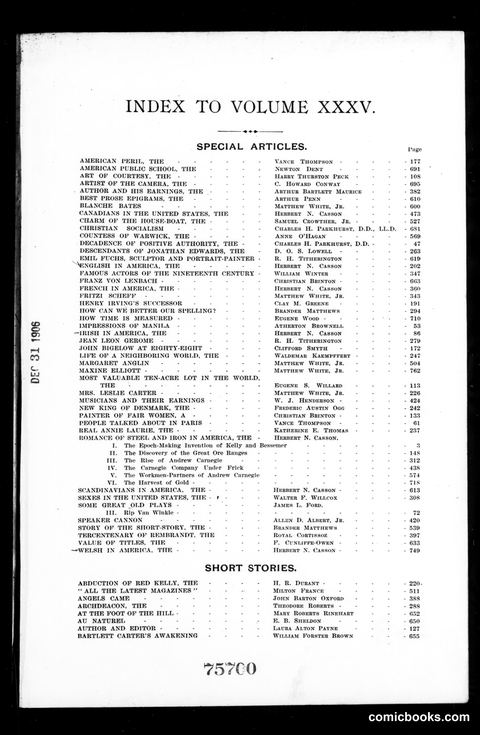 Munsey's Magazine, Volume XXXV (1906)