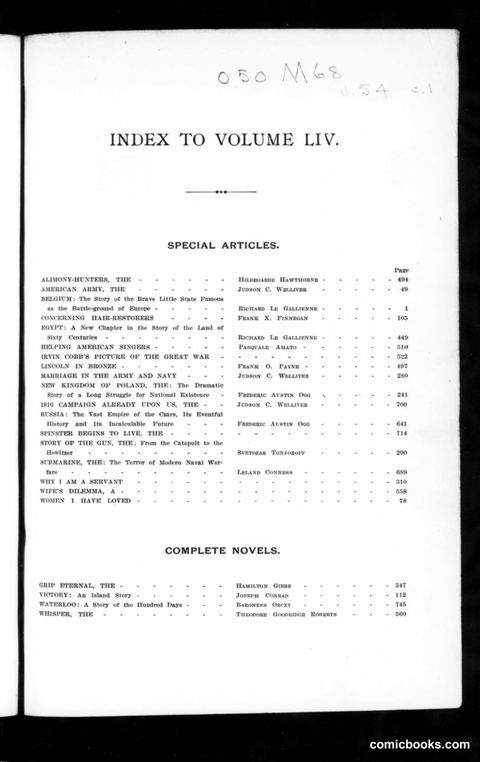 Munsey's Magazine, Volume 54