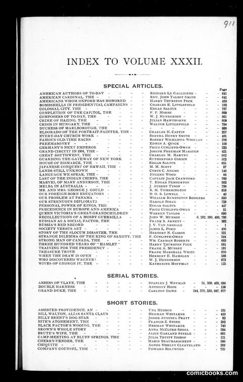 Munsey's Magazine, Volume XXXII