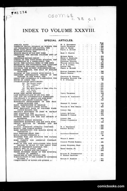 Munsey's Magazine, Volume XXXVIII