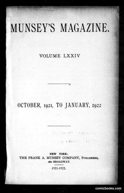 Munsey's Magazine, Volume LXXIV