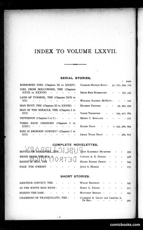 Munsey's Magazine, Volume LXXVII