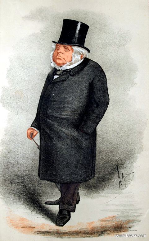 John Bright, 'Ape' (Carlo Pellegrini), Vanity Fair, 1869