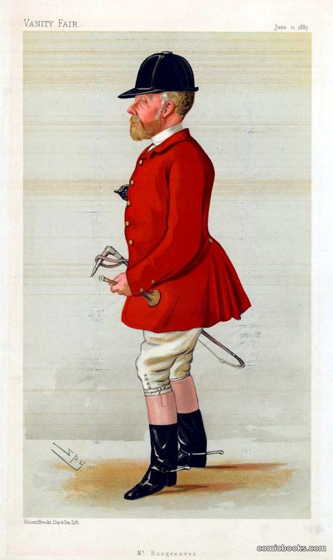 Leslie Ward ('Spy'), 'Mr. Hargreaves,' Vanity Fair, 11 June 1887
