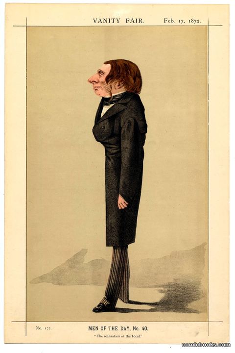 Vanity Fair Caricature of John Ruskin