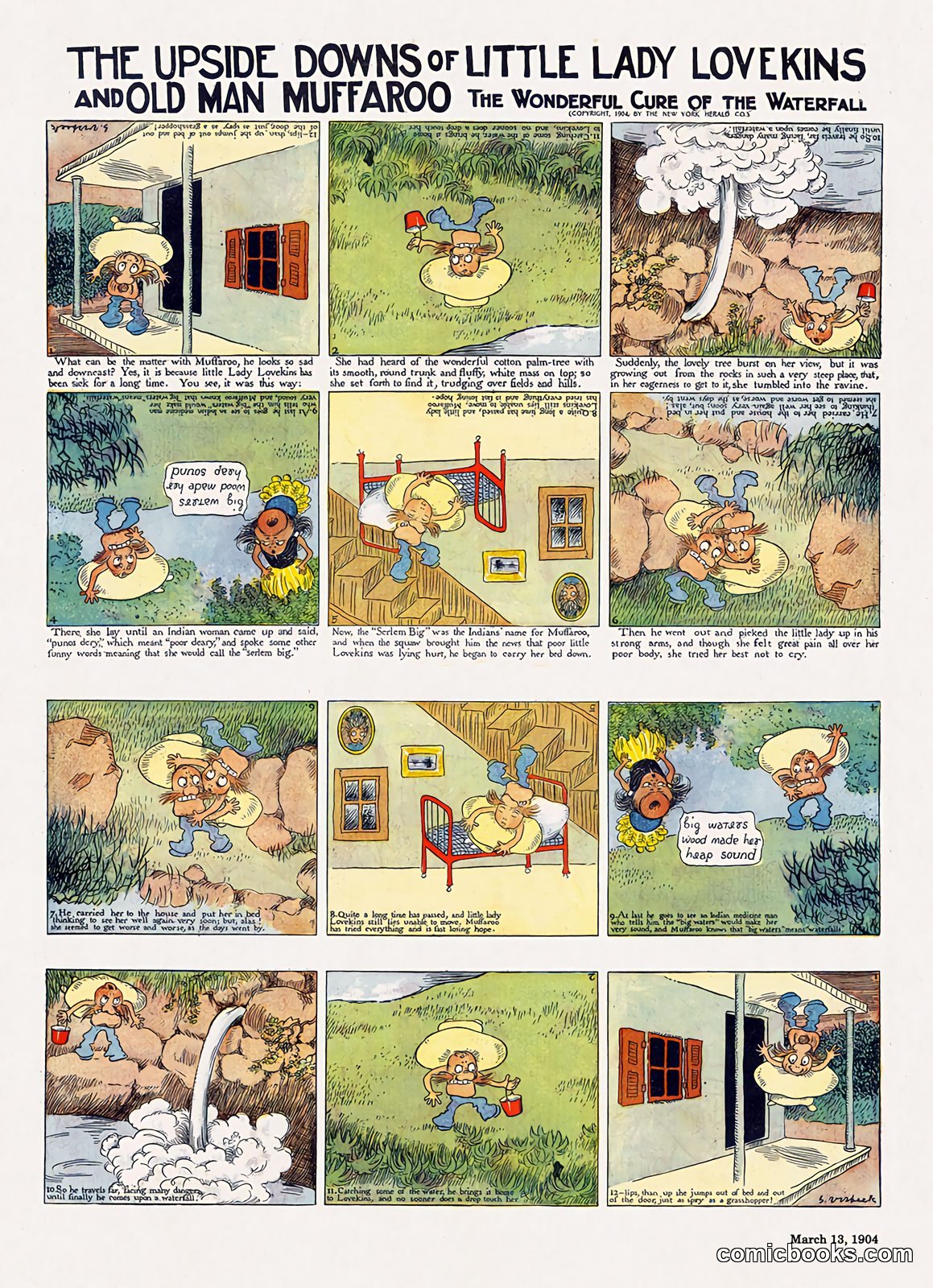 The Upside-Downs of Little Lady Lovekins by Gustave Verbeek