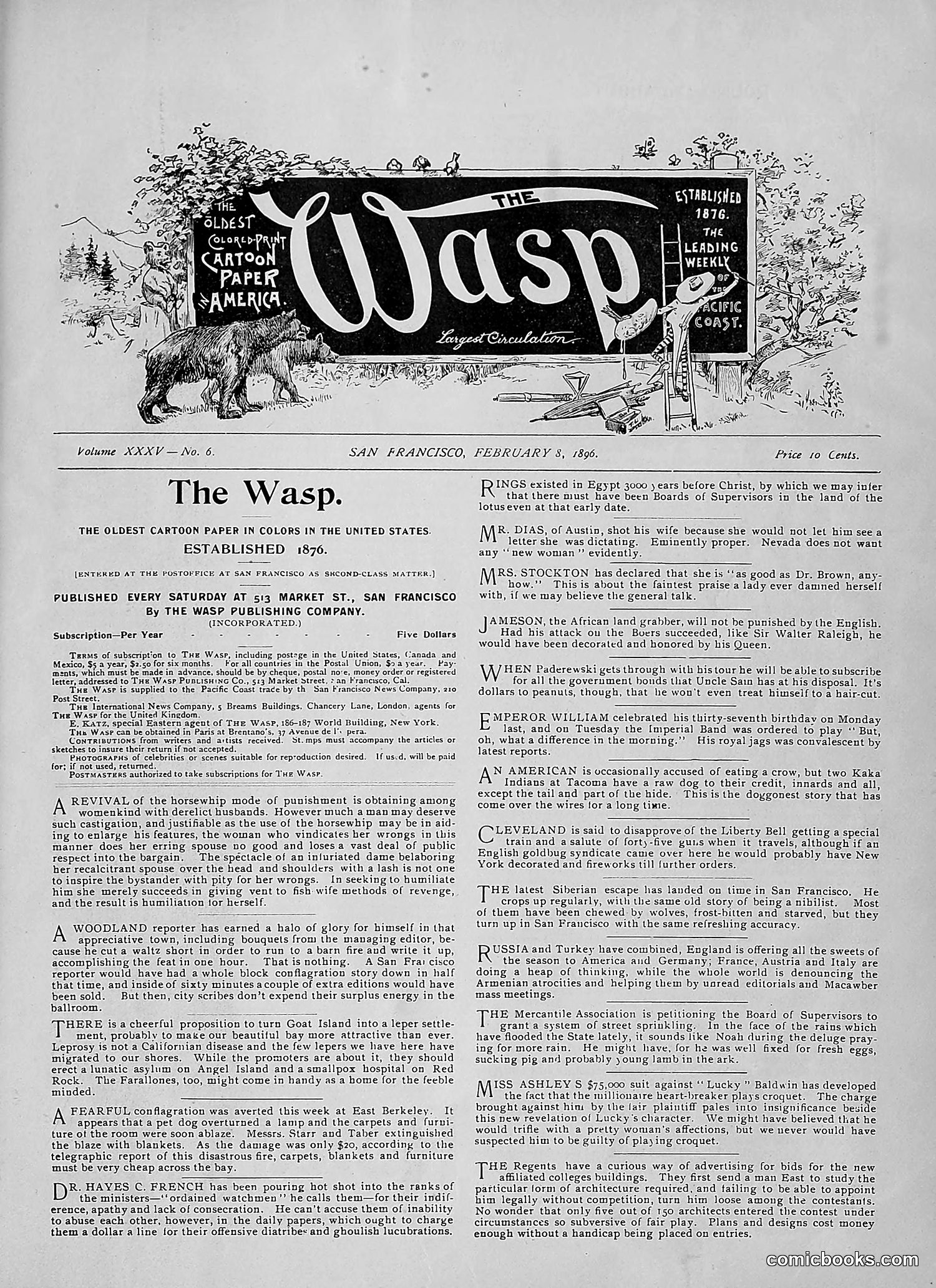 The Wasp — 1896 — page 112 of 1082
