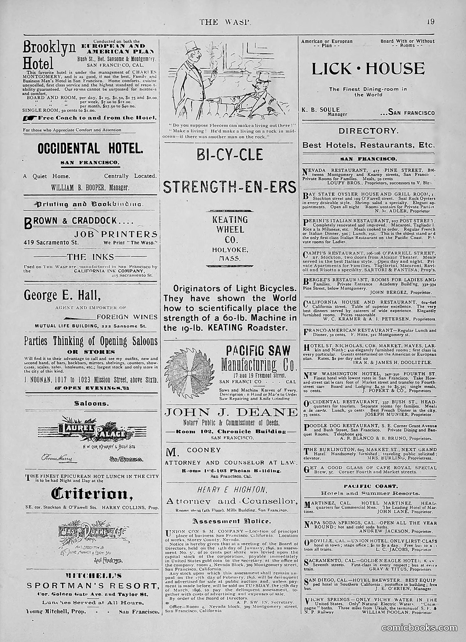 The Wasp — 1896 — page 128 of 1082