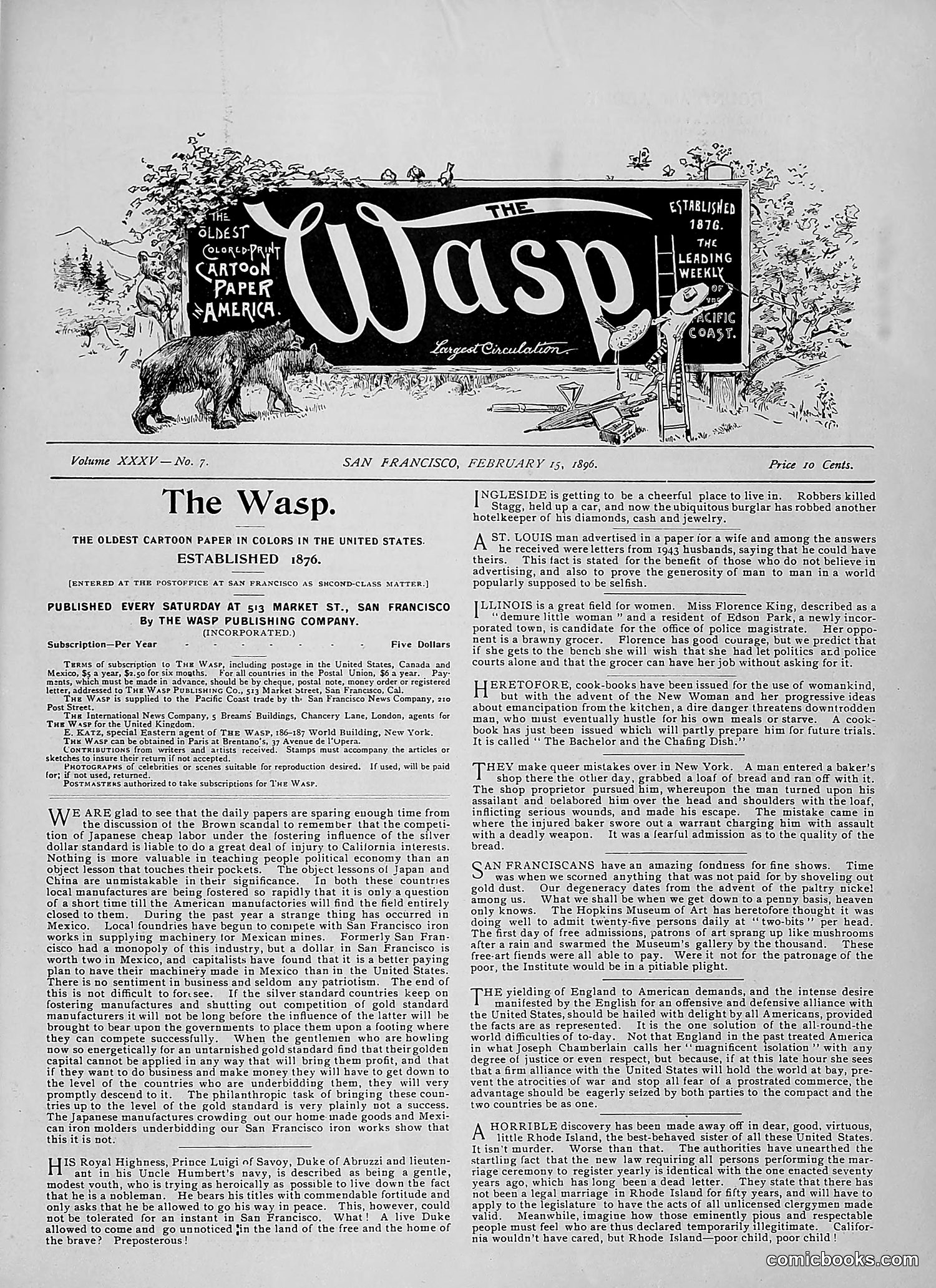 The Wasp — 1896 — page 132 of 1082