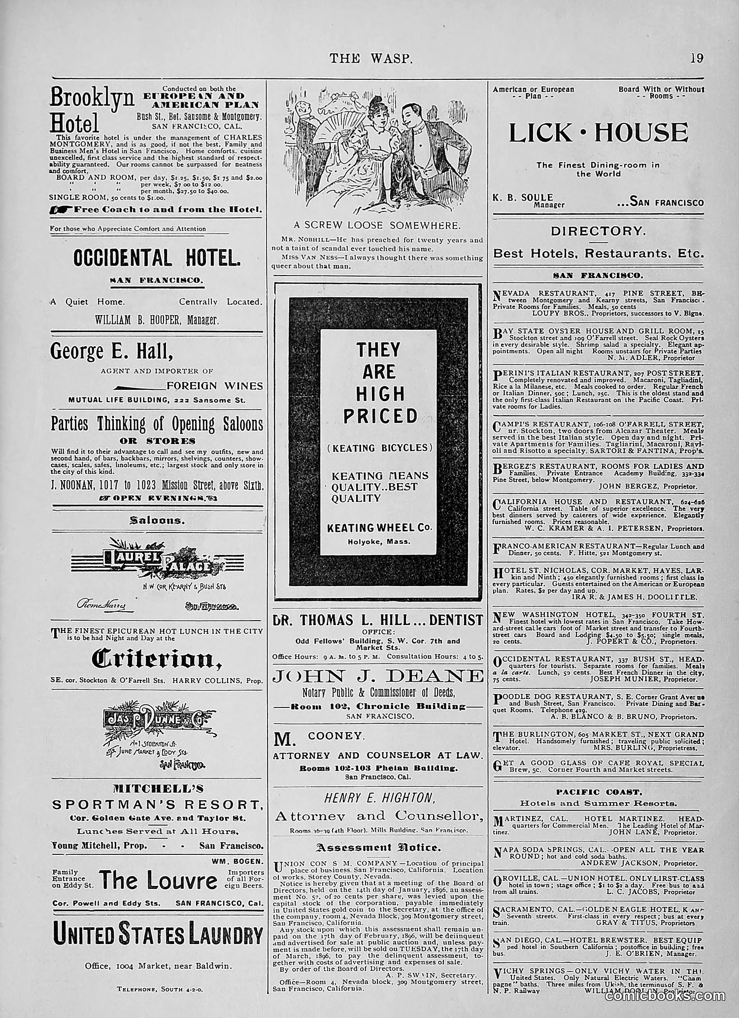 The Wasp — 1896 — page 148 of 1082