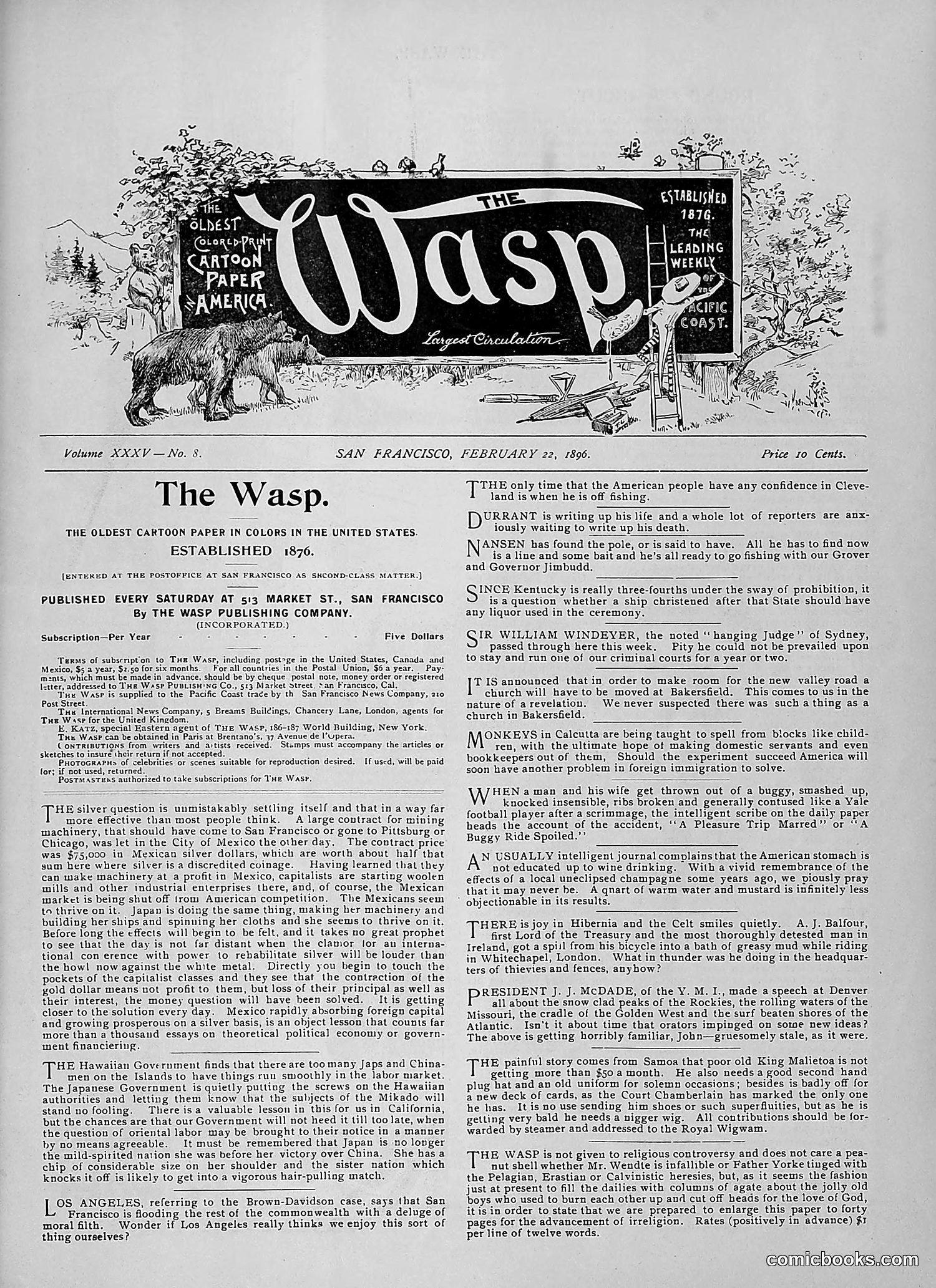 The Wasp — 1896 — page 152 of 1082