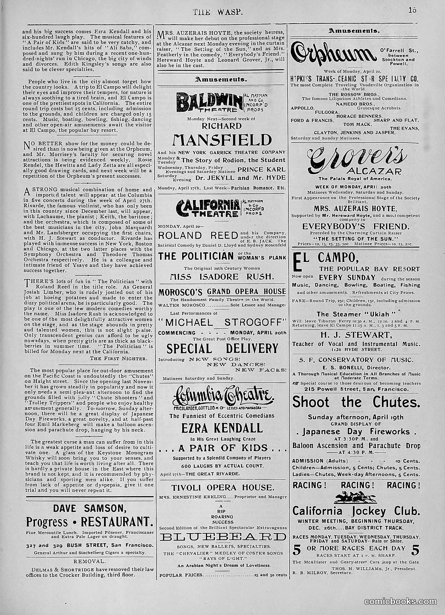 The Wasp — 1896 — page 328 of 1082