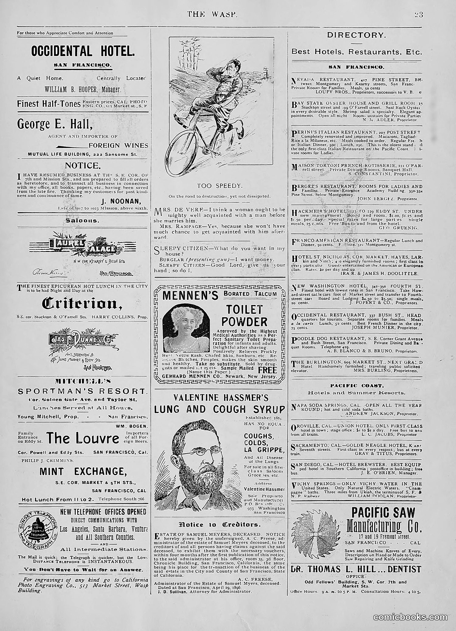 The Wasp — 1896 — page 418 of 1082