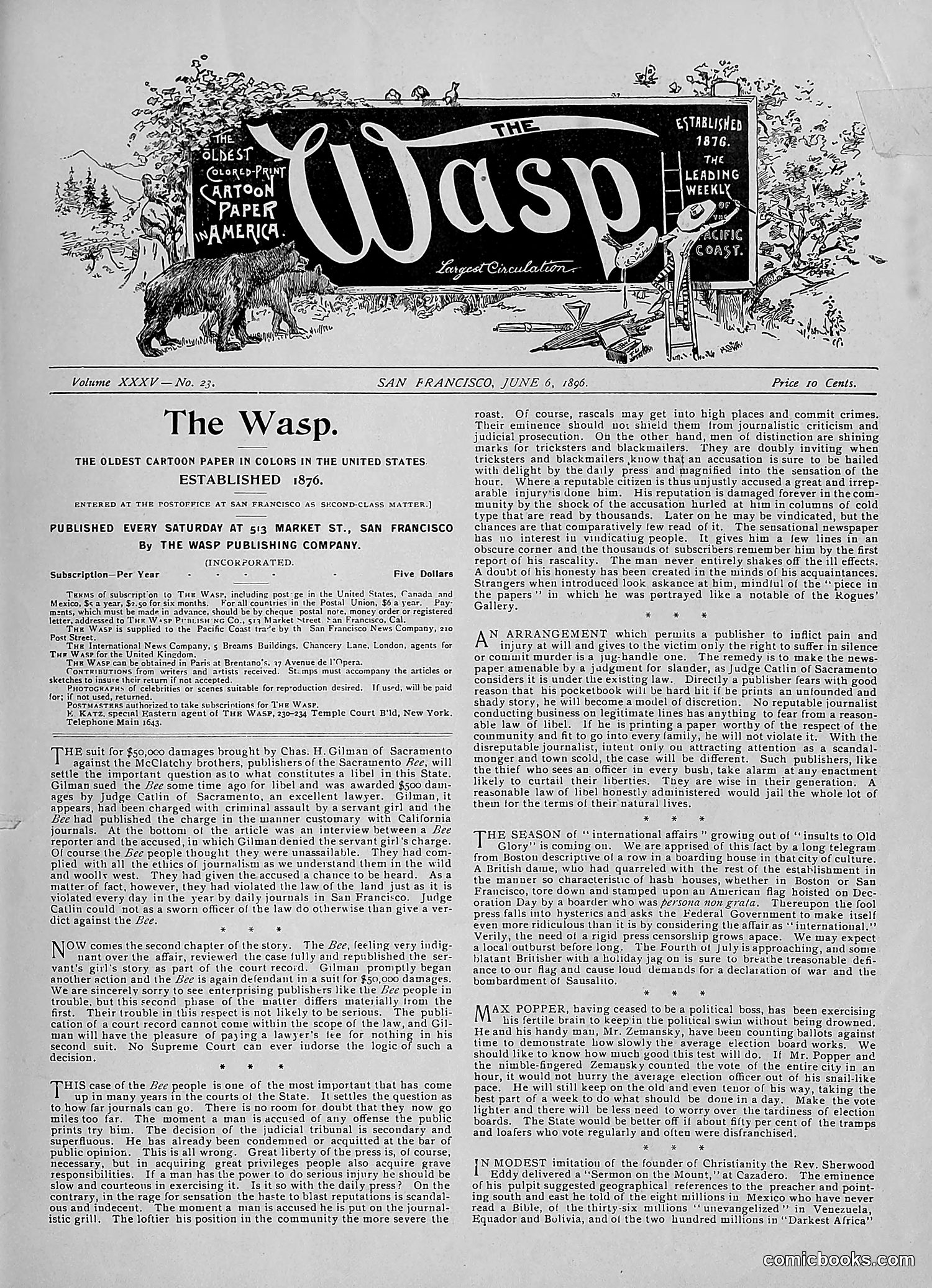 The Wasp — 1896 — page 444 of 1082