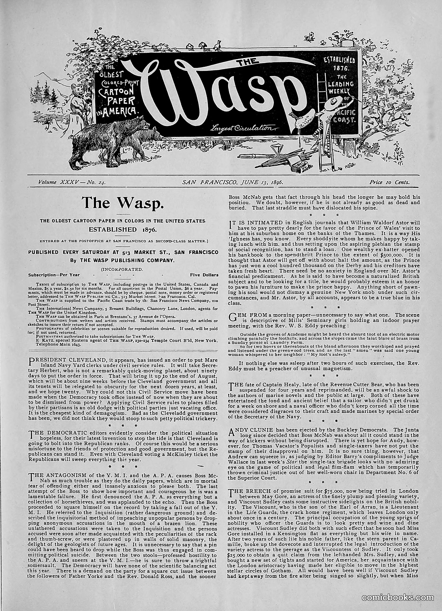 The Wasp — 1896 — page 466 of 1082