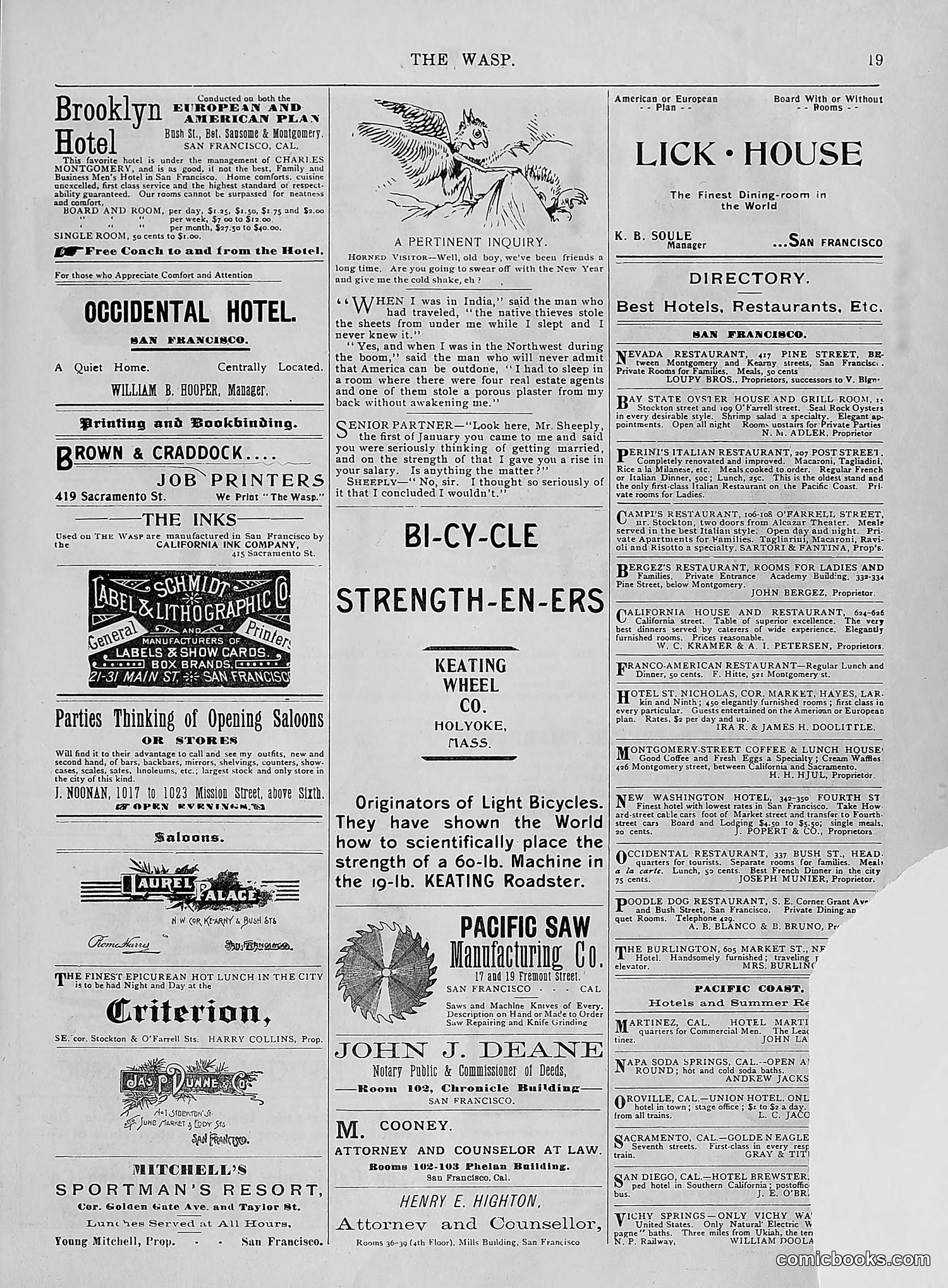 The Wasp — 1896 — page 48 of 1082