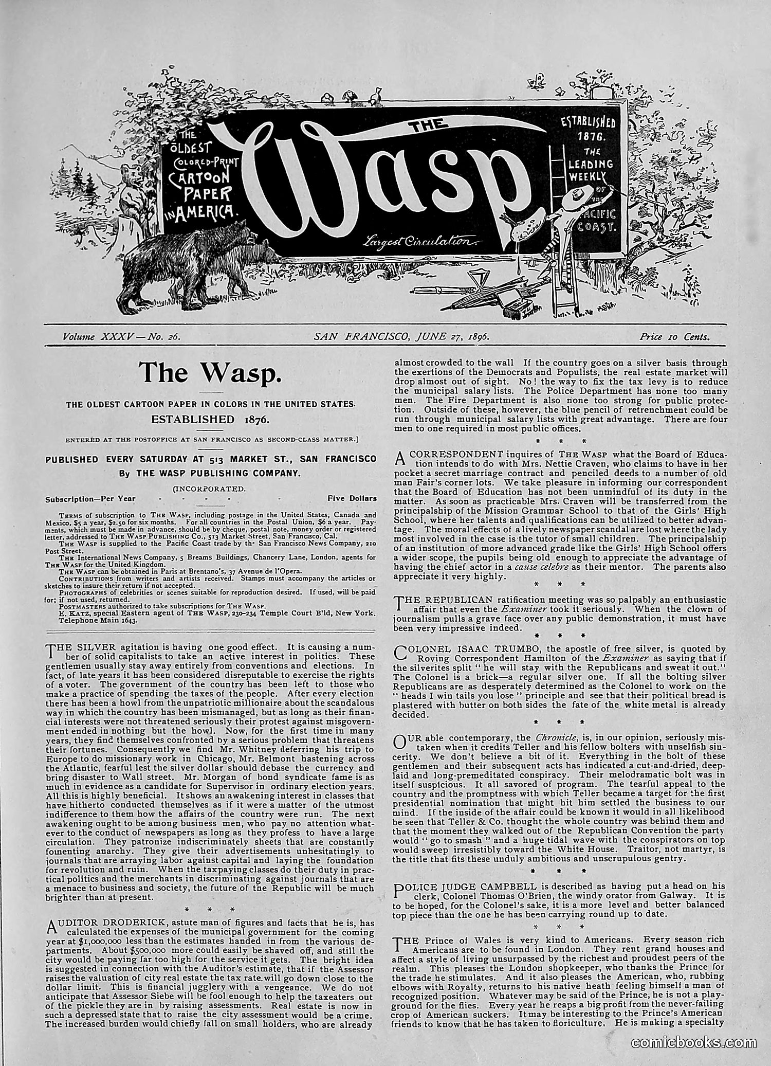 The Wasp — 1896 — page 490 of 1082