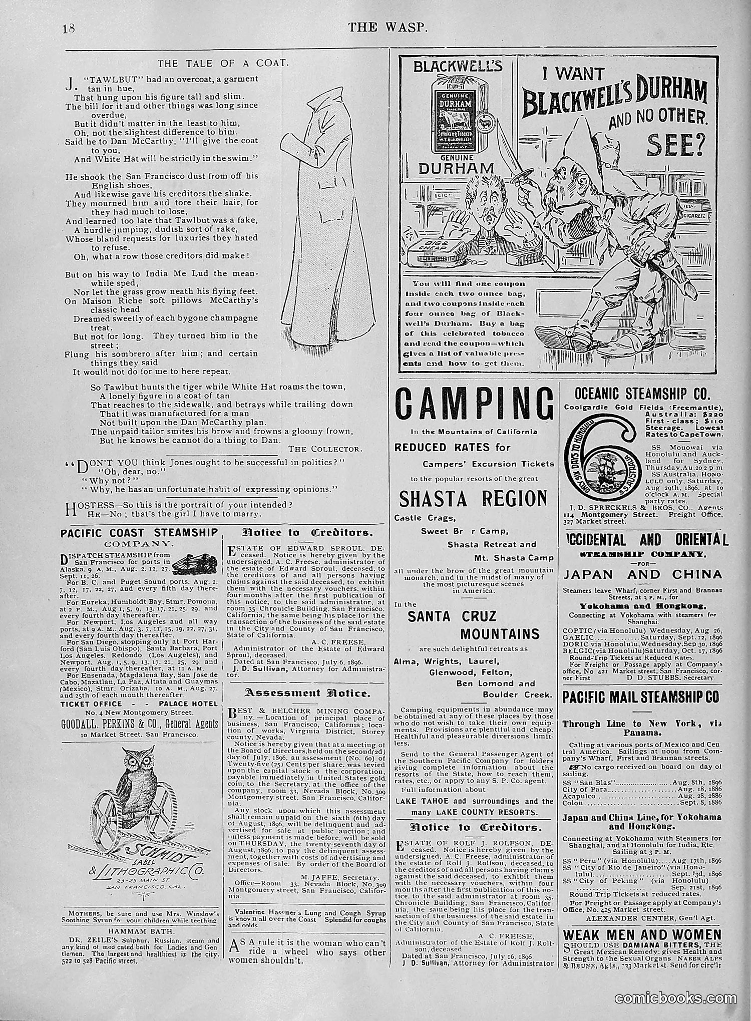 The Wasp — 1896 — page 629 of 1082