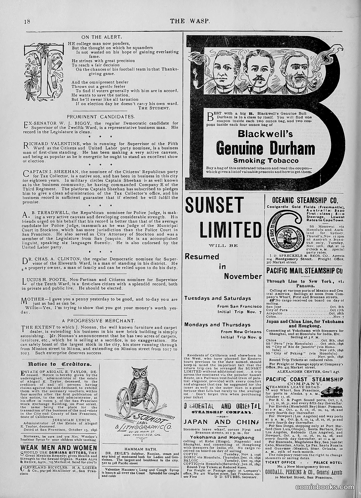 The Wasp — 1896 — page 881 of 1082
