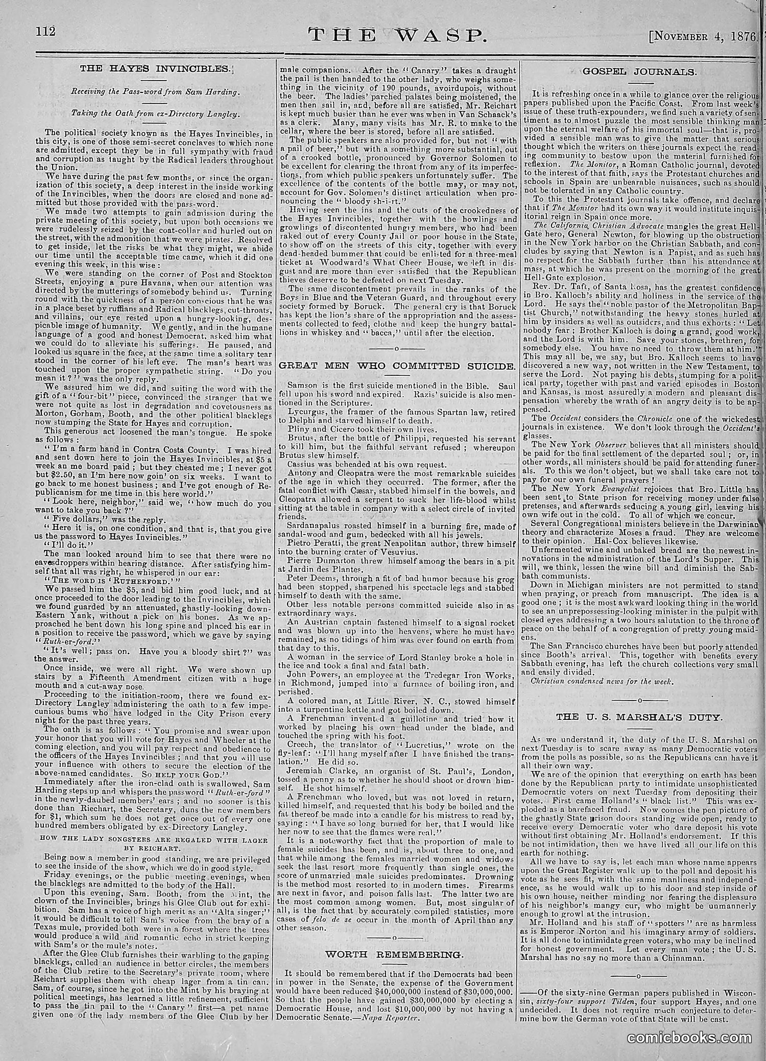 The Wasp — 1876 — page 125 of 230