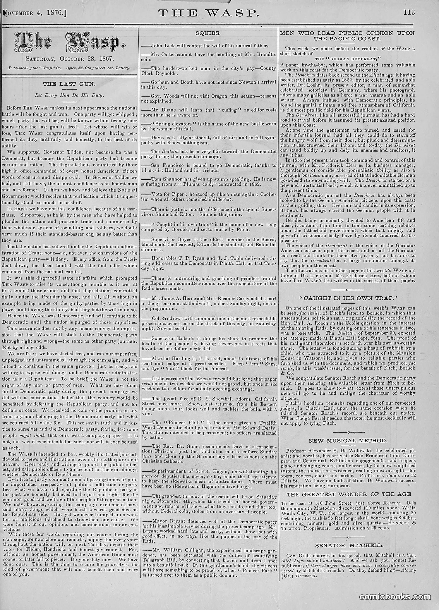 The Wasp — 1876 — page 126 of 230