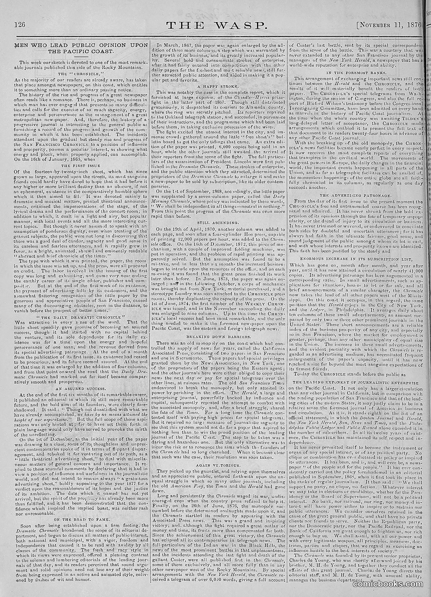 The Wasp — 1876 — page 139 of 230