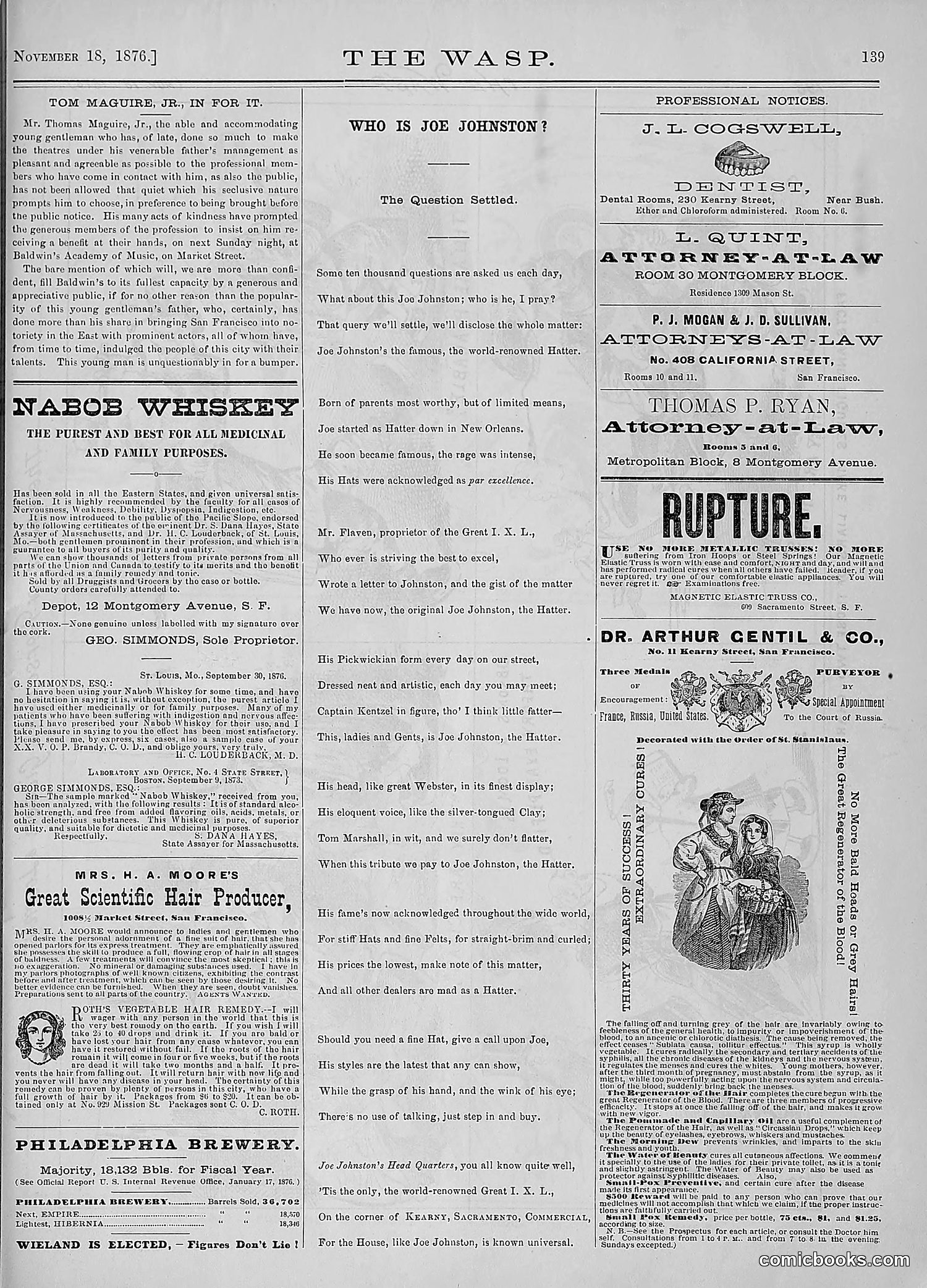 The Wasp — 1876 — page 152 of 230