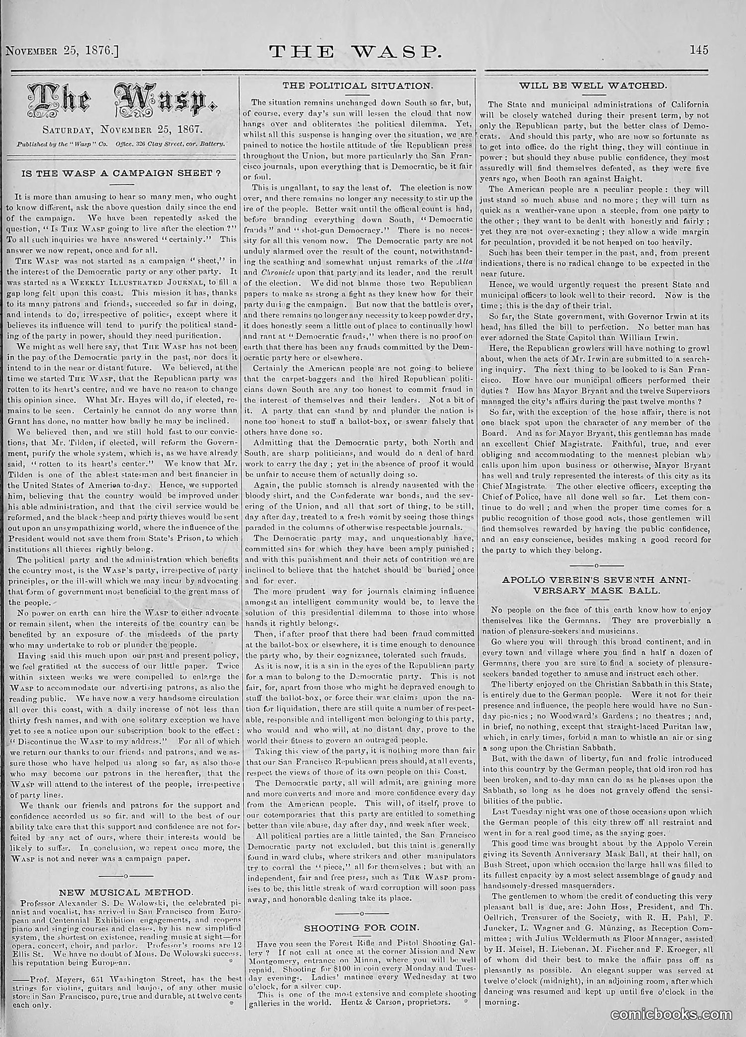The Wasp — 1876 — page 158 of 230