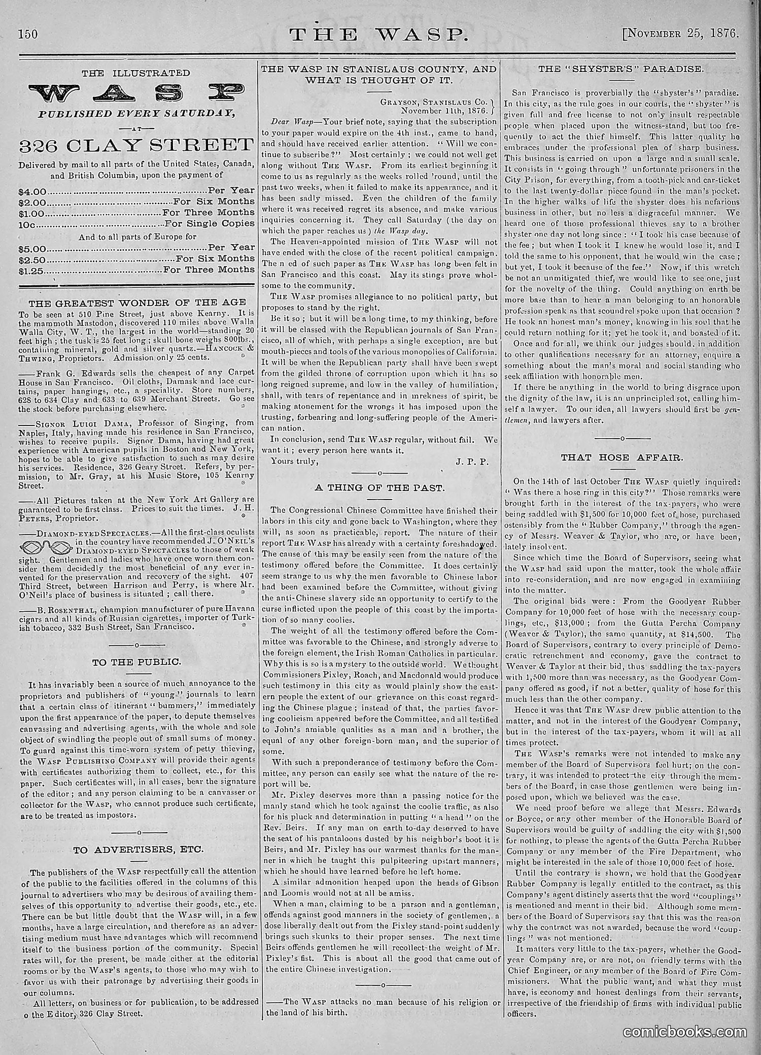 The Wasp — 1876 — page 163 of 230