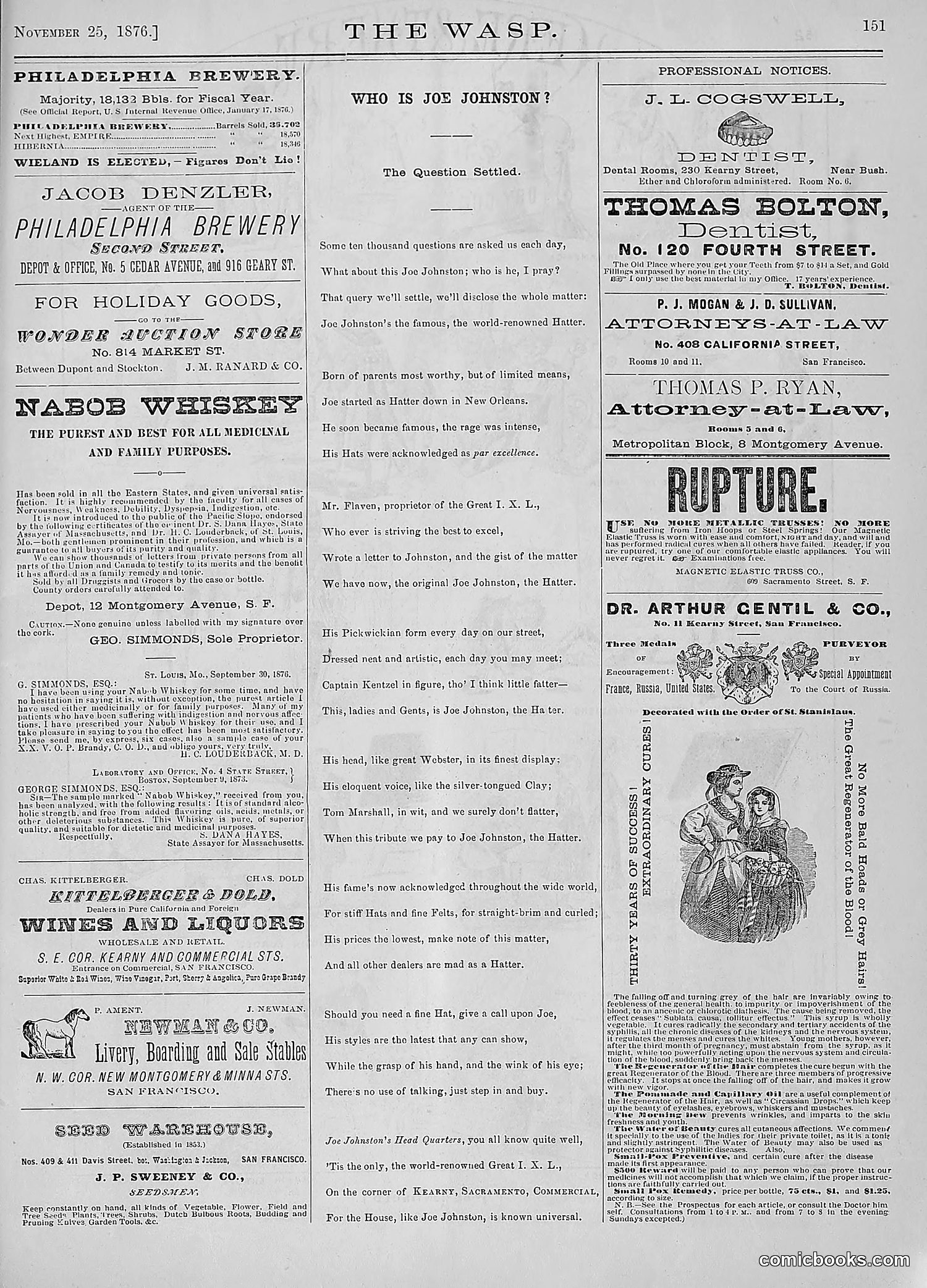 The Wasp — 1876 — page 164 of 230