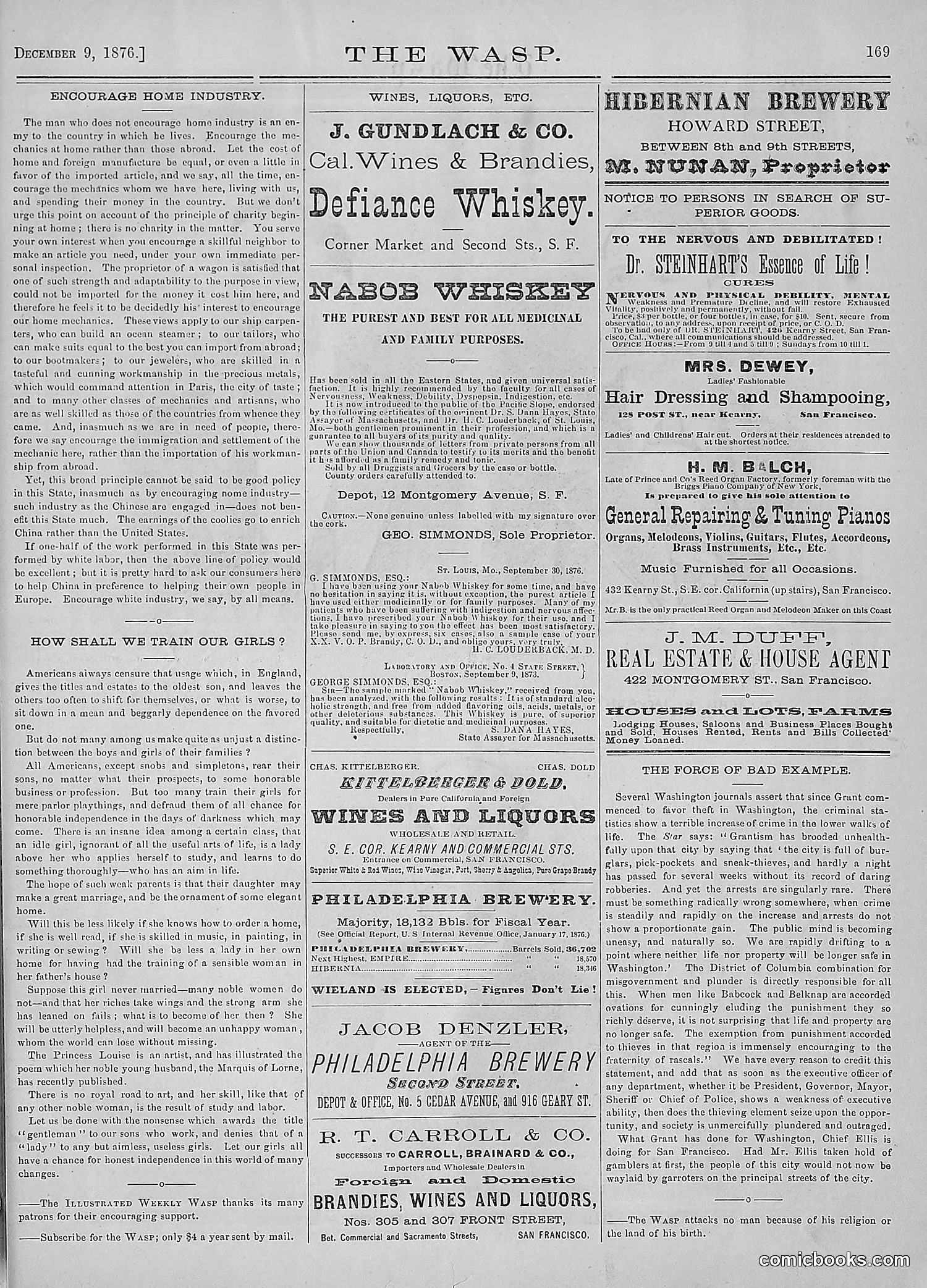 The Wasp — 1876 — page 182 of 230