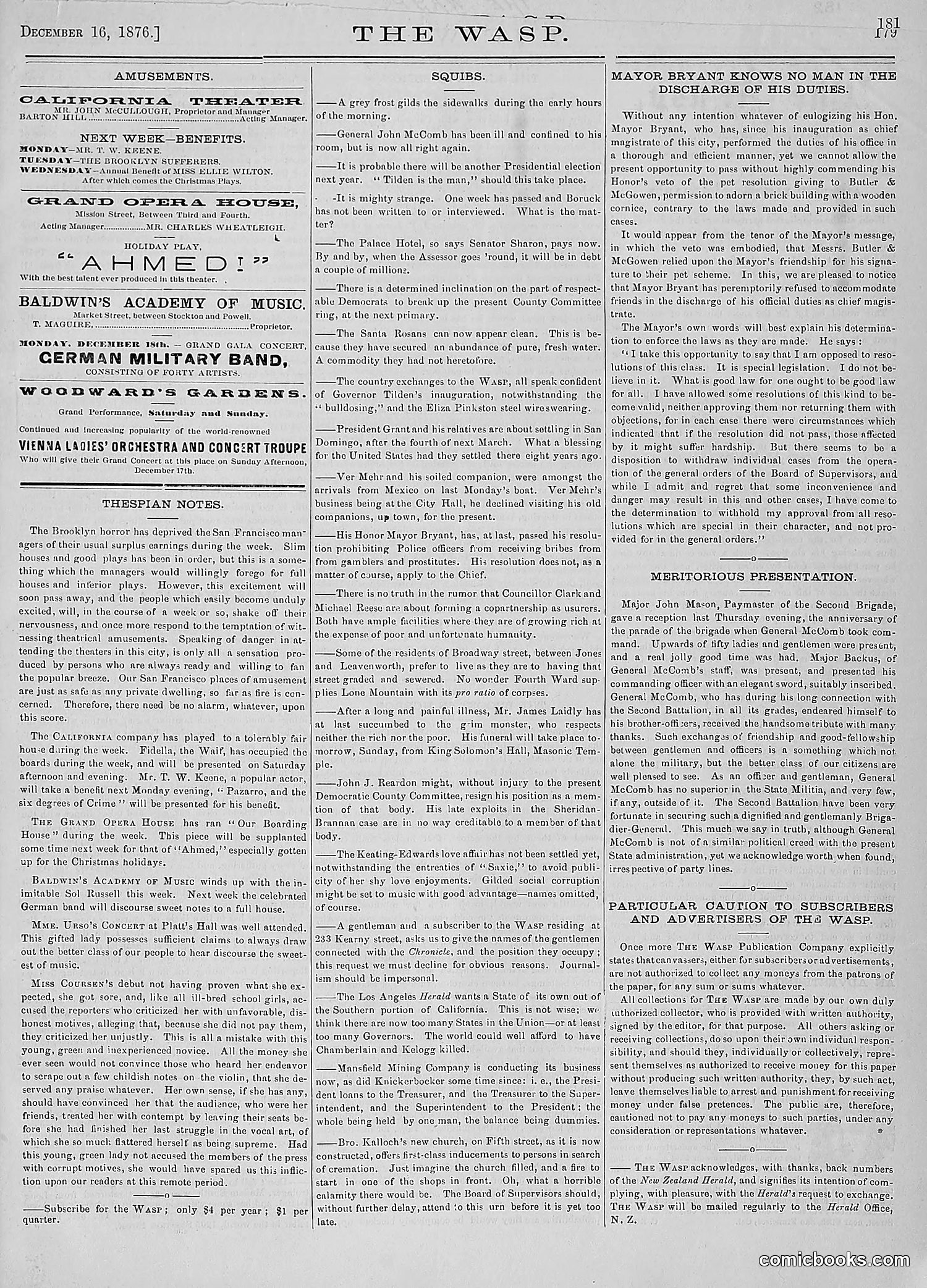 The Wasp — 1876 — page 192 of 230