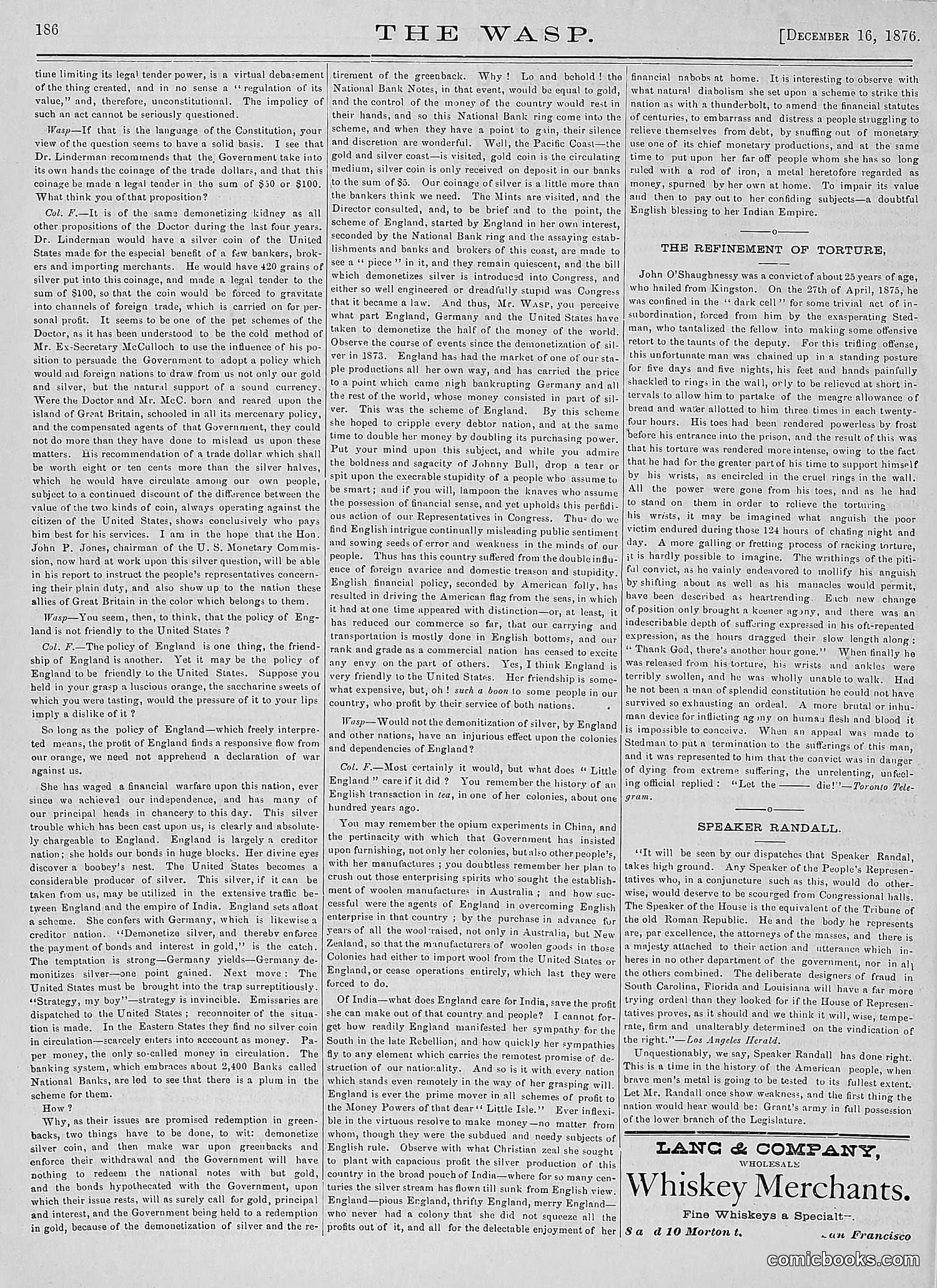 The Wasp — 1876 — page 199 of 230