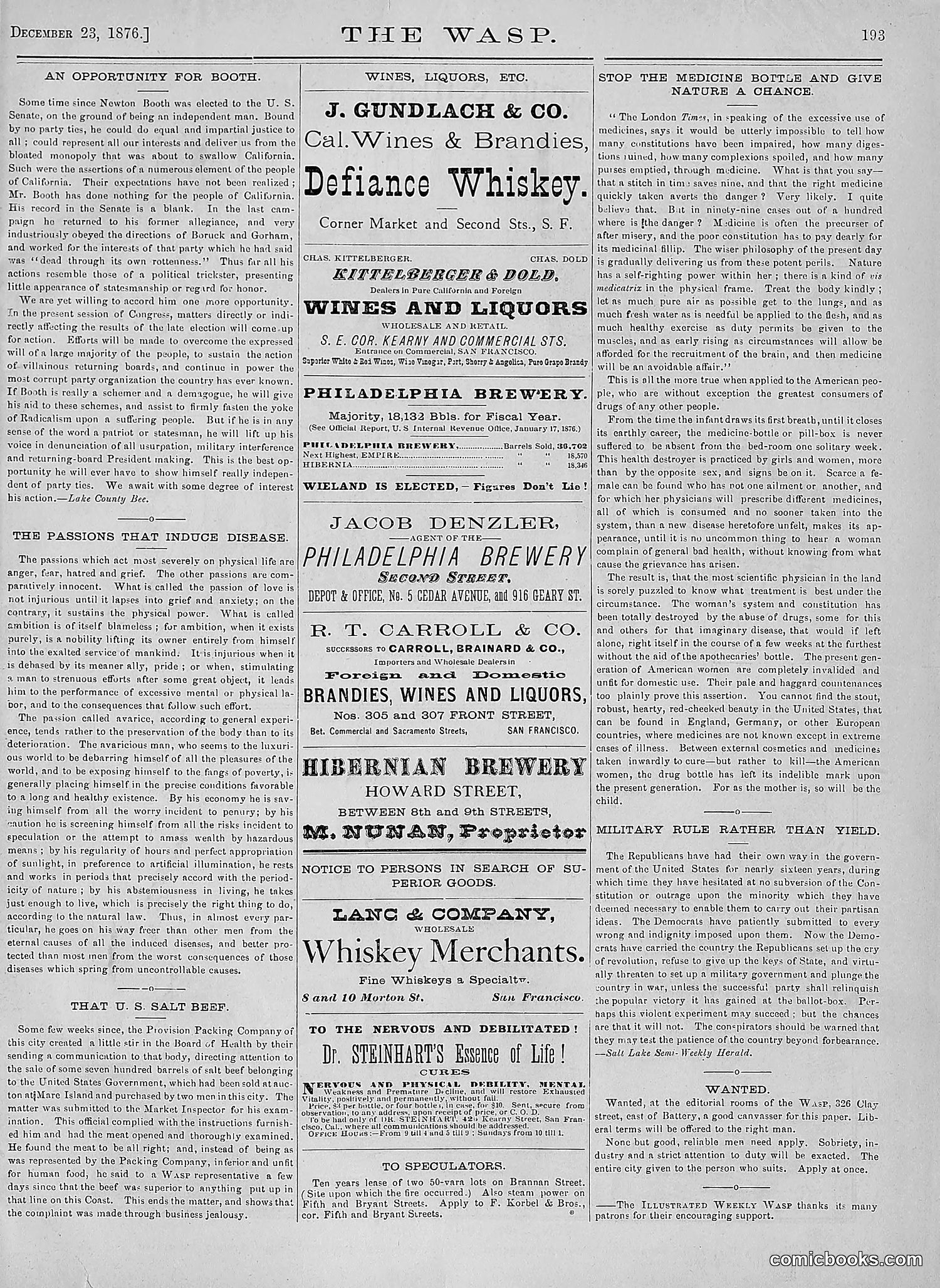 The Wasp — 1876 — page 208 of 230