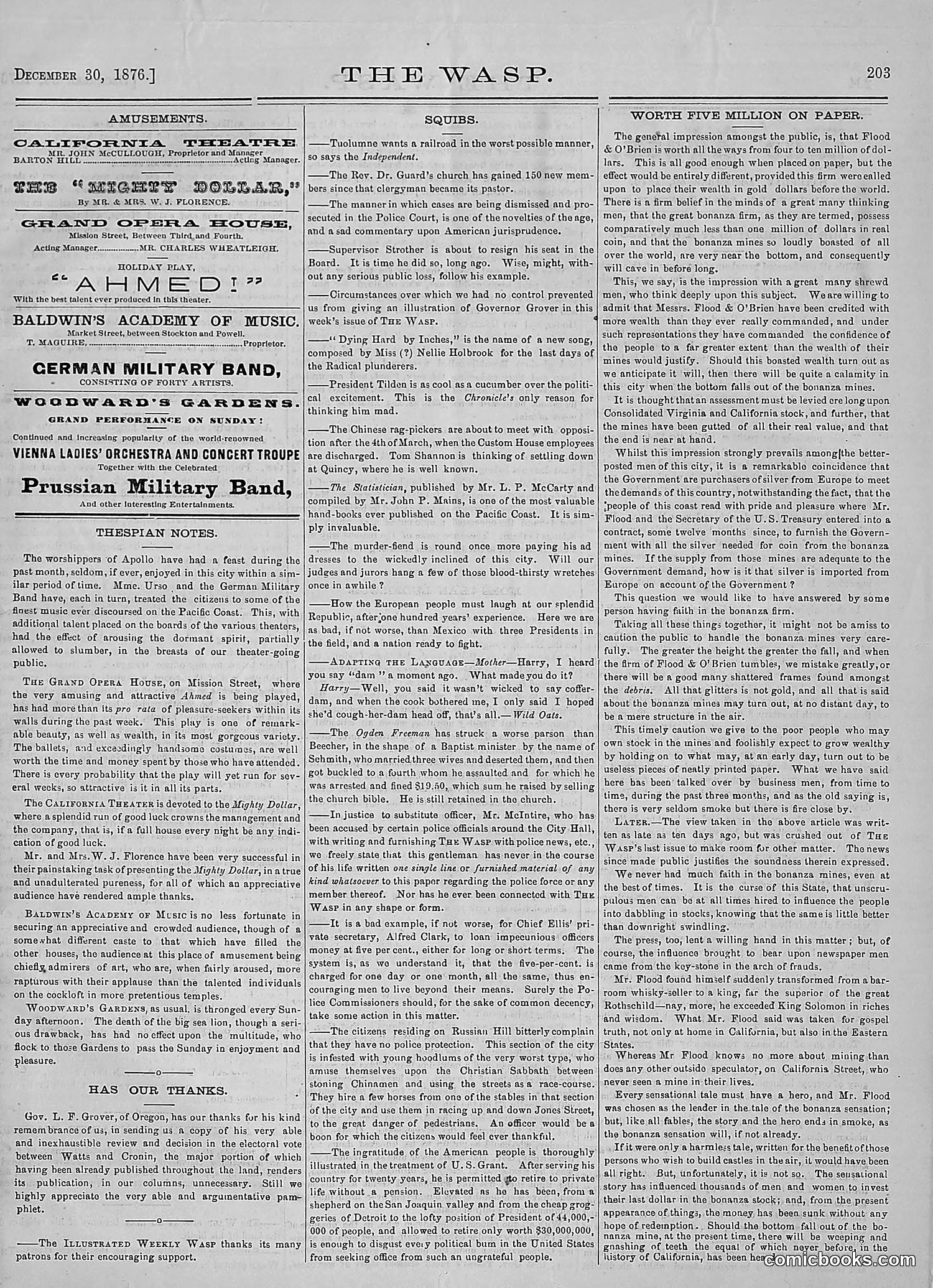 The Wasp — 1876 — page 216 of 230