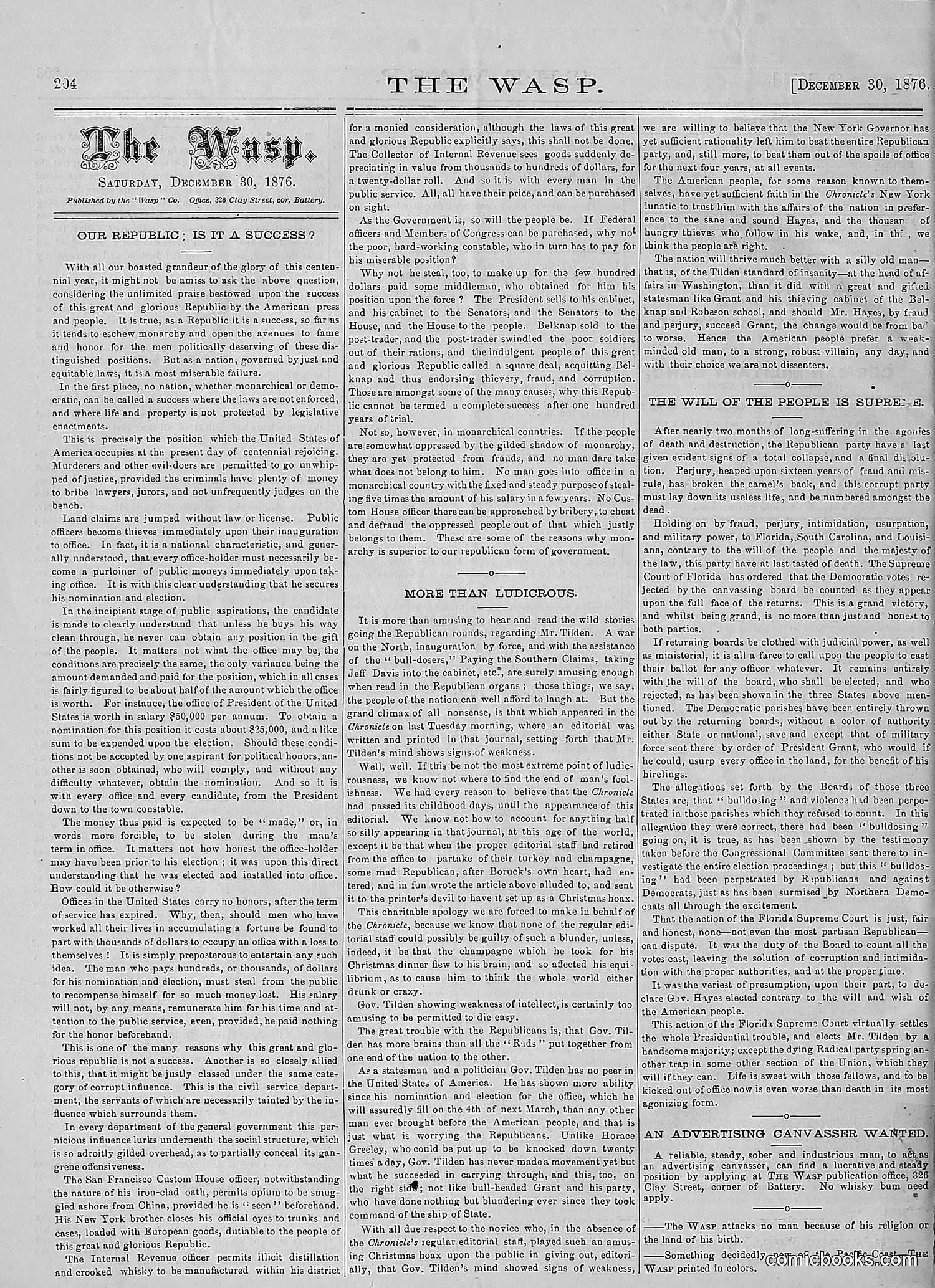 The Wasp — 1876 — page 217 of 230