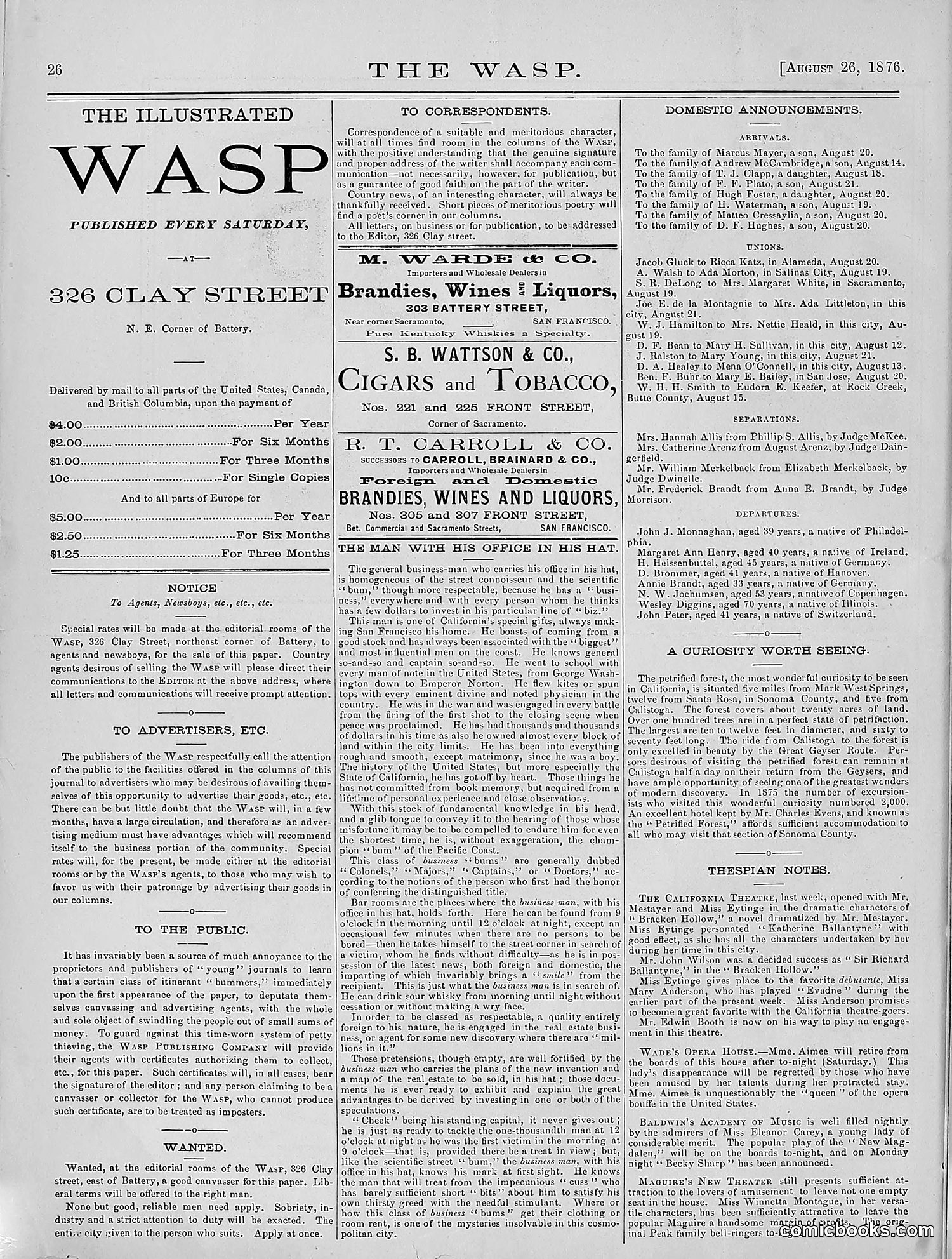 The Wasp — 1876 — page 33 of 230