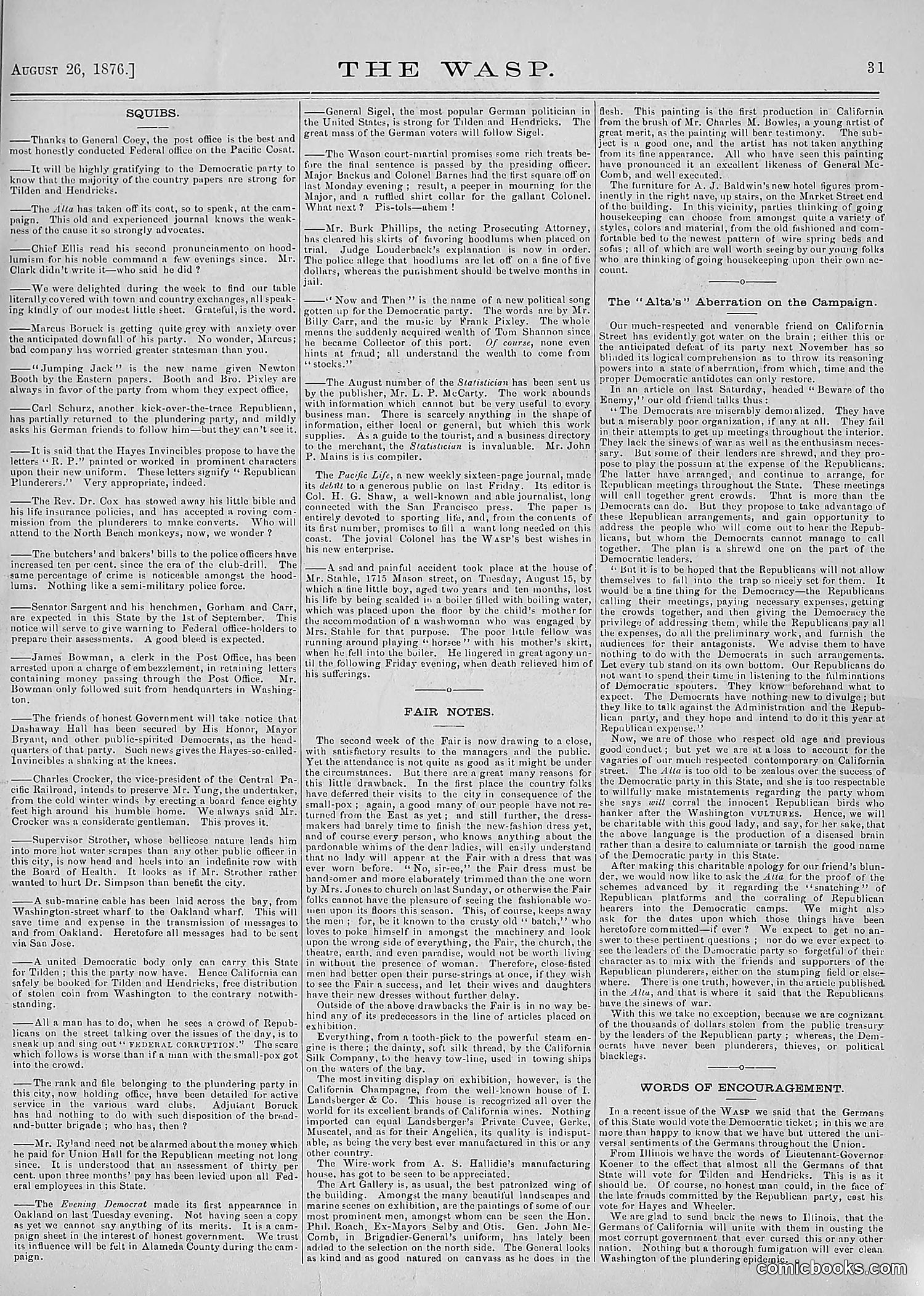 The Wasp — 1876 — page 38 of 230
