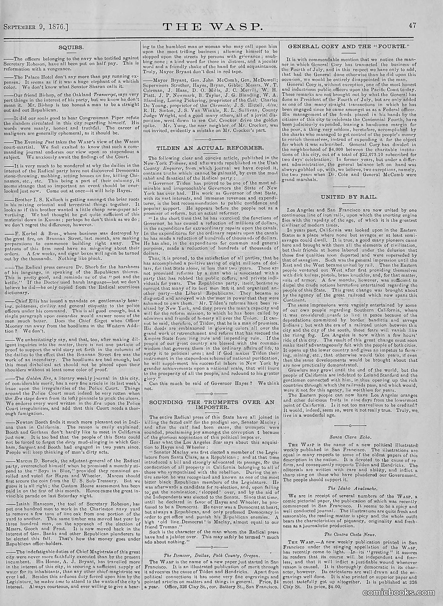 The Wasp — 1876 — page 56 of 230