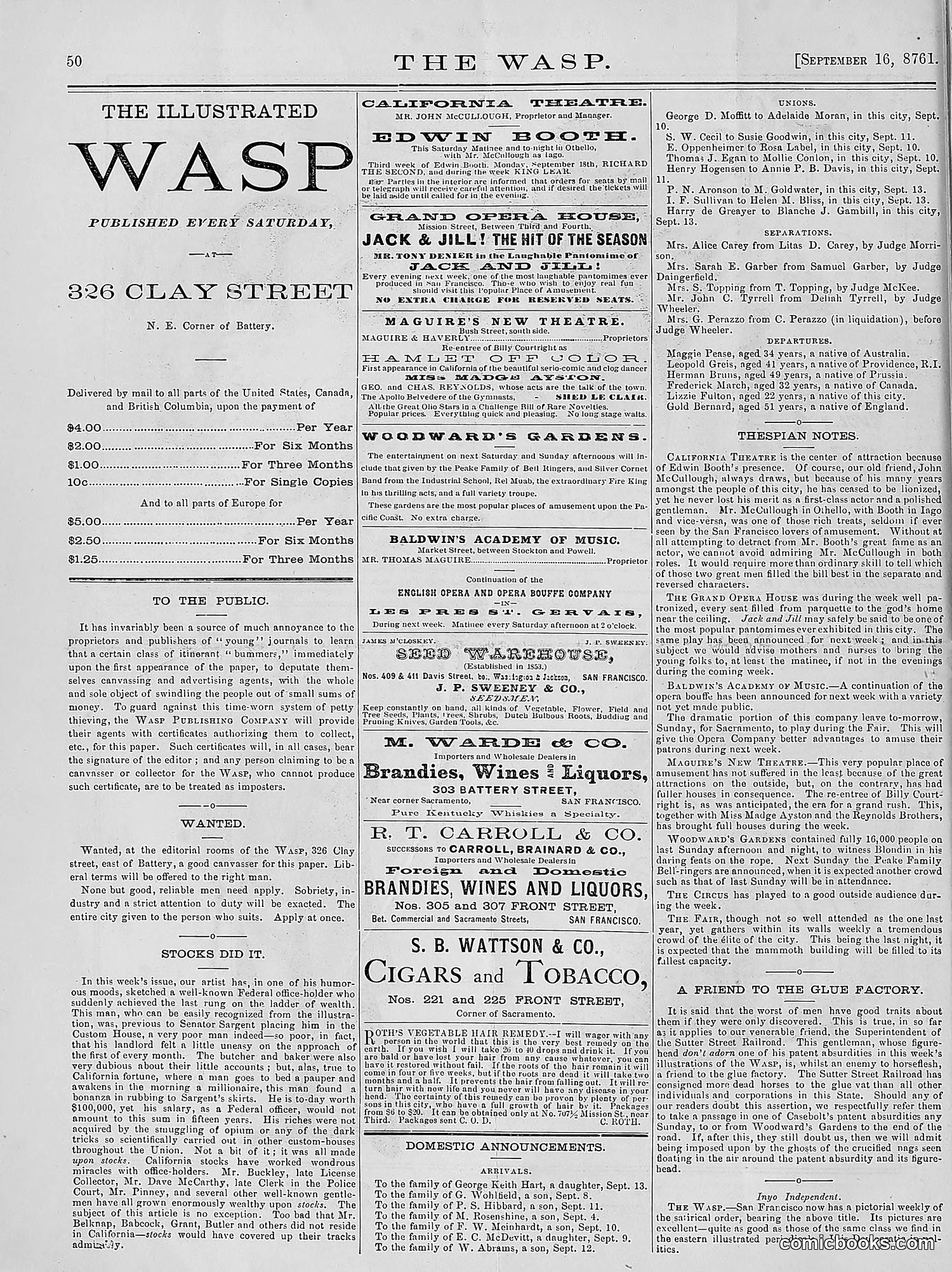 The Wasp — 1876 — page 59 of 230