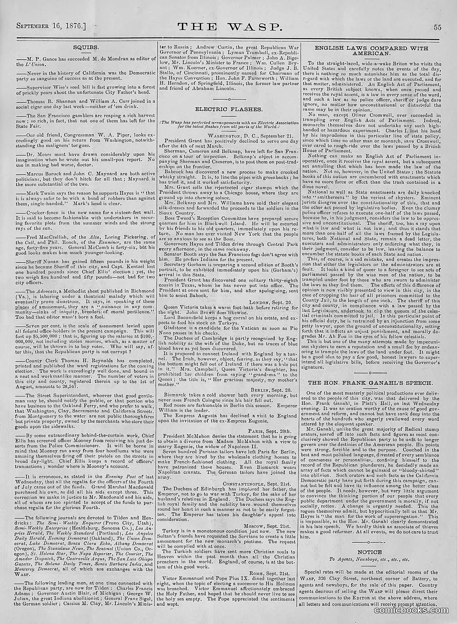 The Wasp — 1876 — page 64 of 230