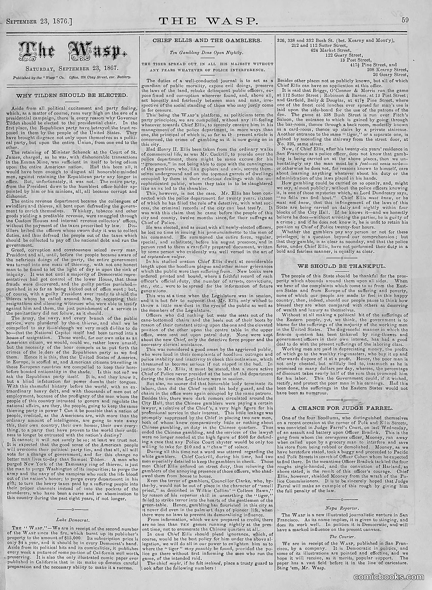 The Wasp — 1876 — page 68 of 230