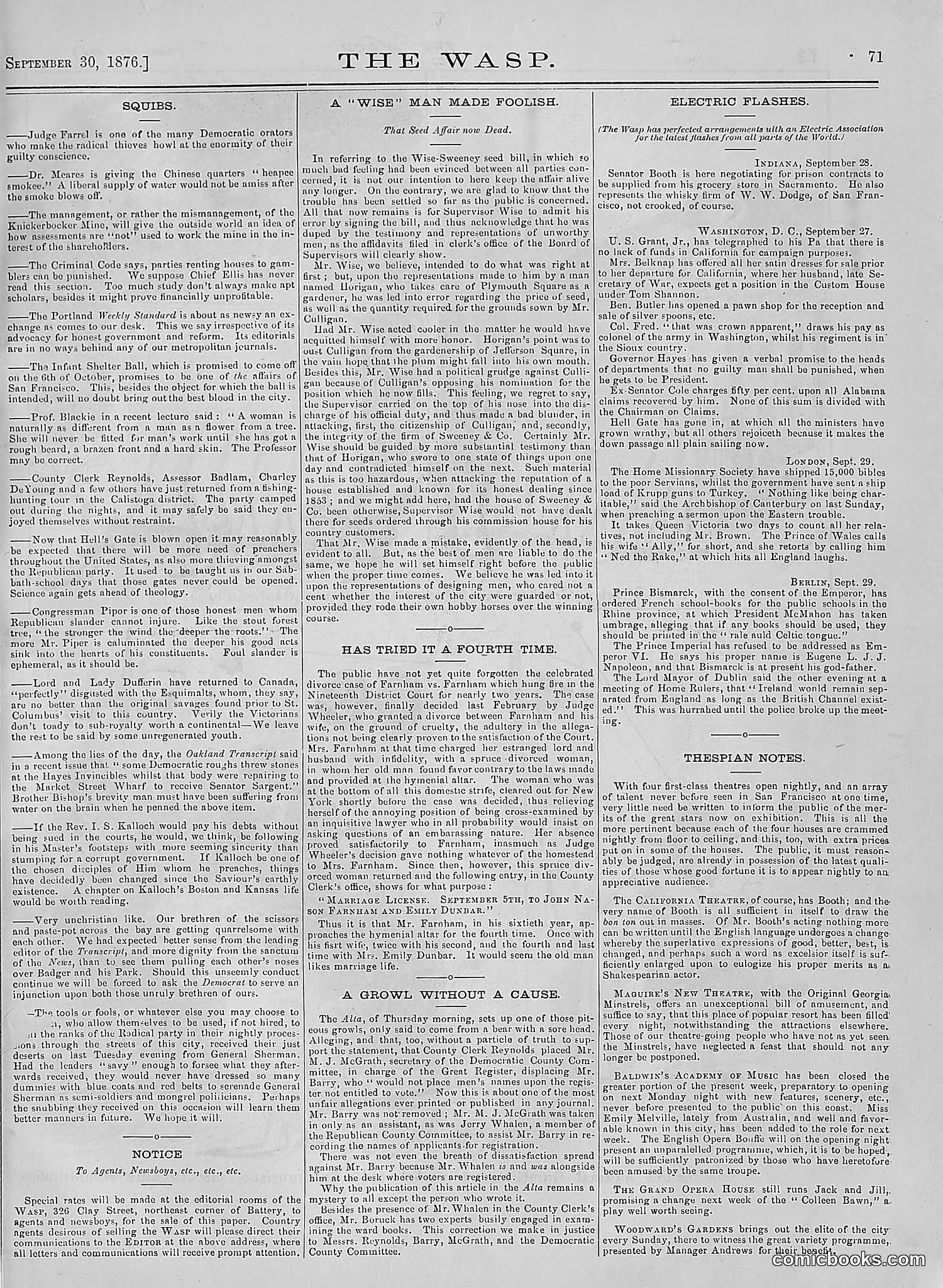 The Wasp — 1876 — page 84 of 230