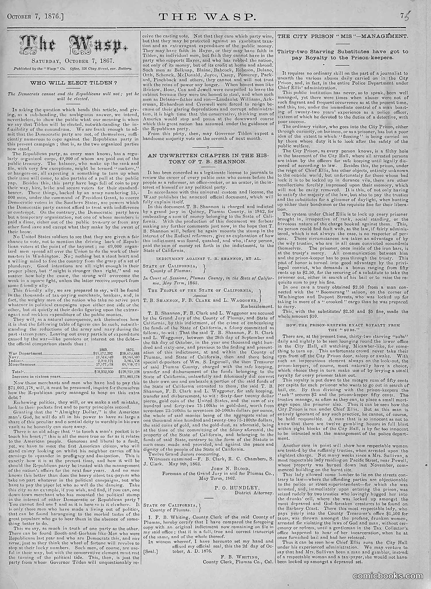 The Wasp — 1876 — page 88 of 230